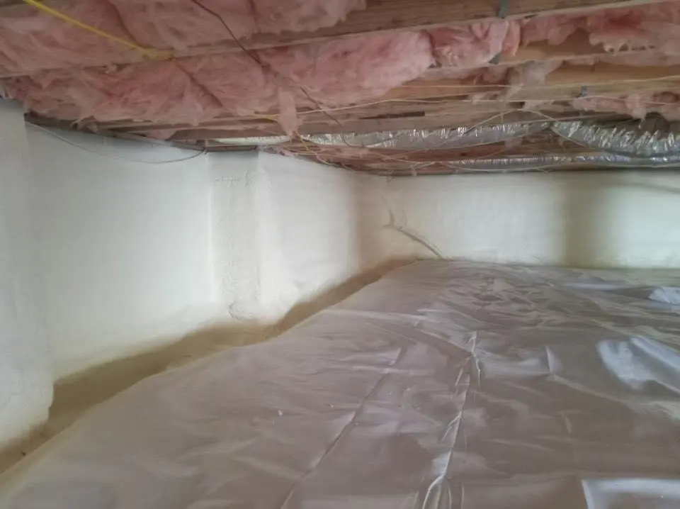 Crawl space encapsulation with closed-cell spray foam for Roof Waterproofing in Buena Park